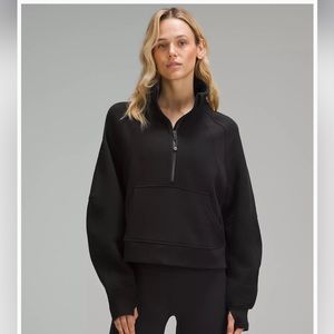Scuba Oversized Funnel-Neck Half Zip